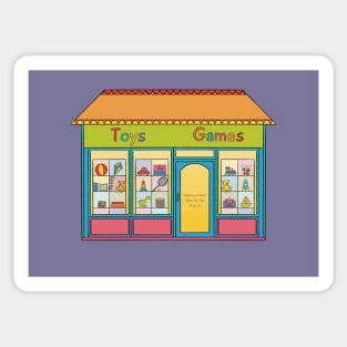 Toy Store Illustration Sticker